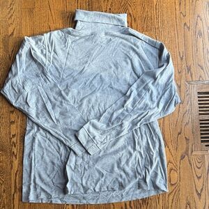 Men's Classic Gray Turtleneck Sweater